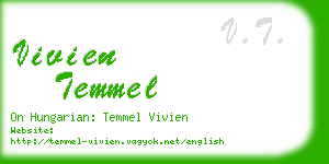 vivien temmel business card